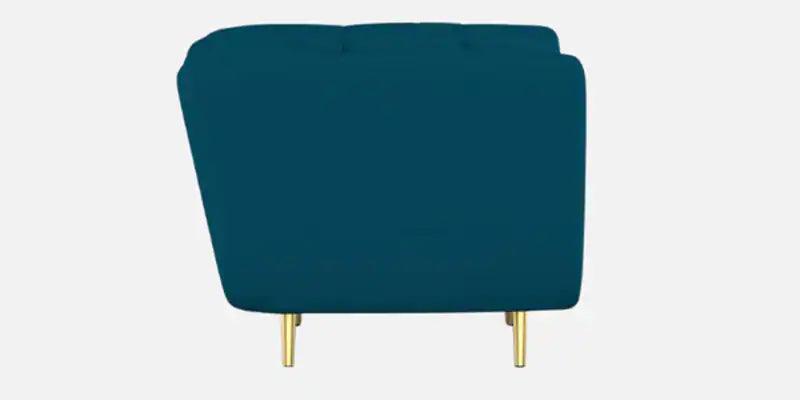 Fabric 2 Seater Sofa in Peacock Blue Colour - Ouch Cart 