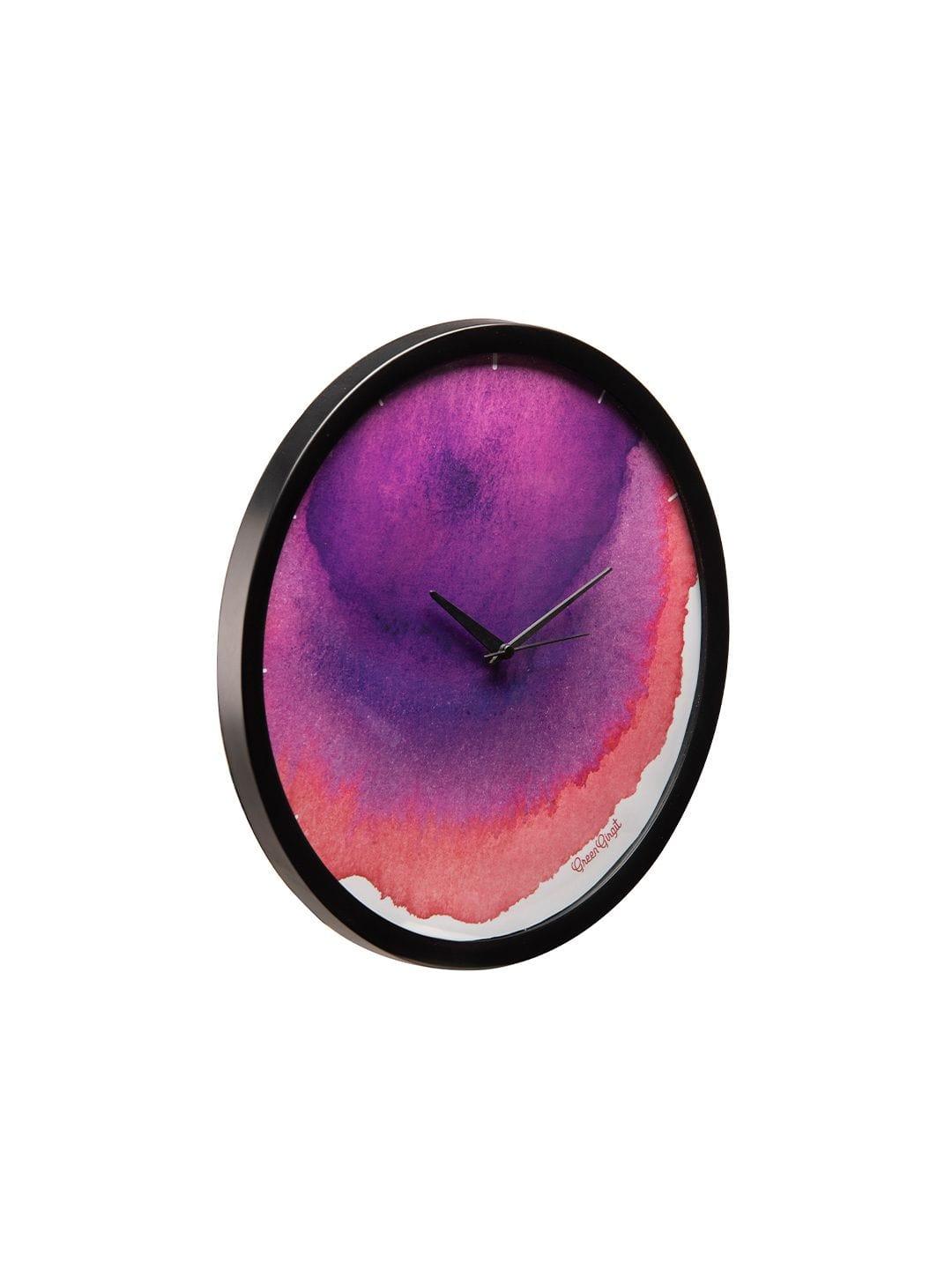 Abstract Watercolors Multicolor Wall Clock - Ouch Cart 