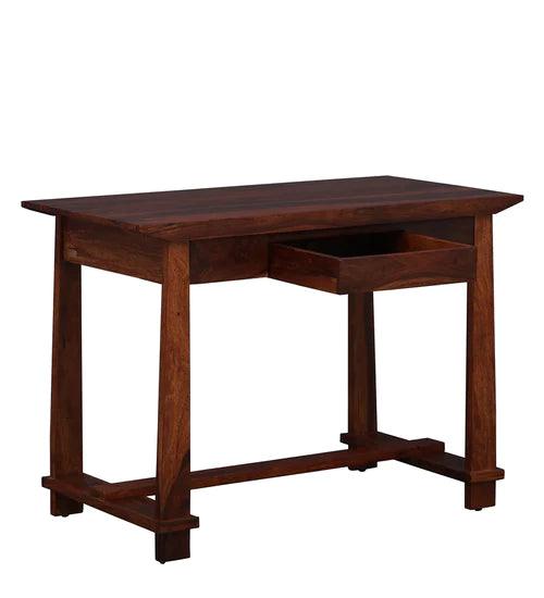 Isla Solid Wood Writing Table In Honey oak Finish - Ouch Cart 