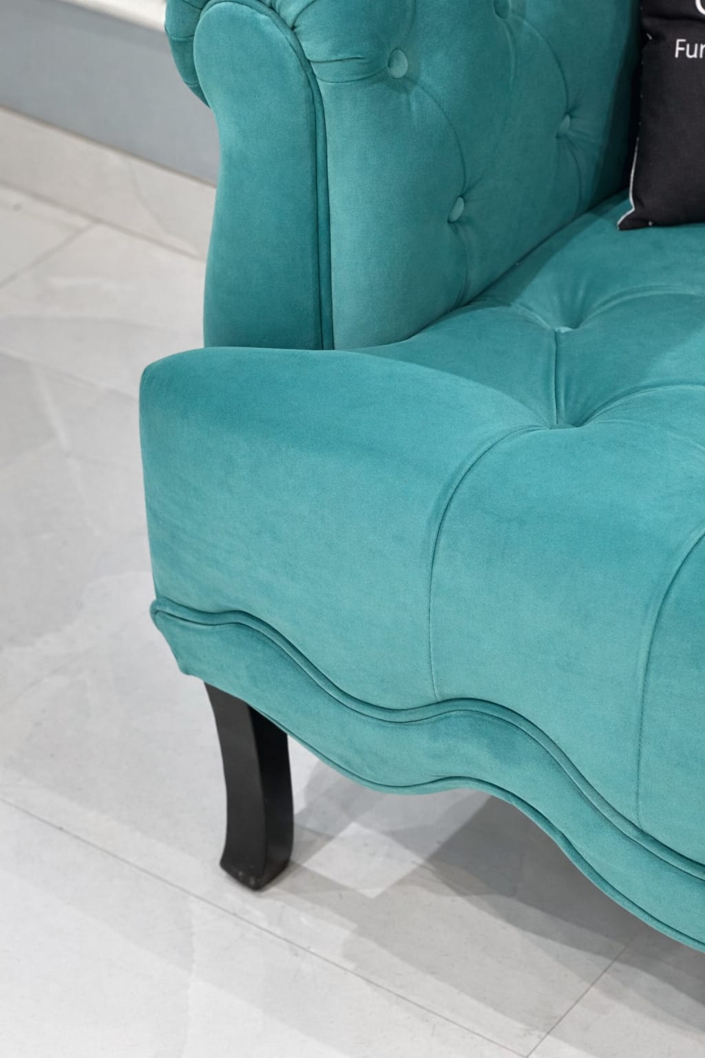 Mcarthur Velvet Rolled Arm sofa