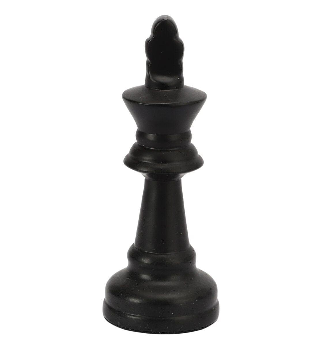 Chess King Black Showpiece - Ouch Cart 