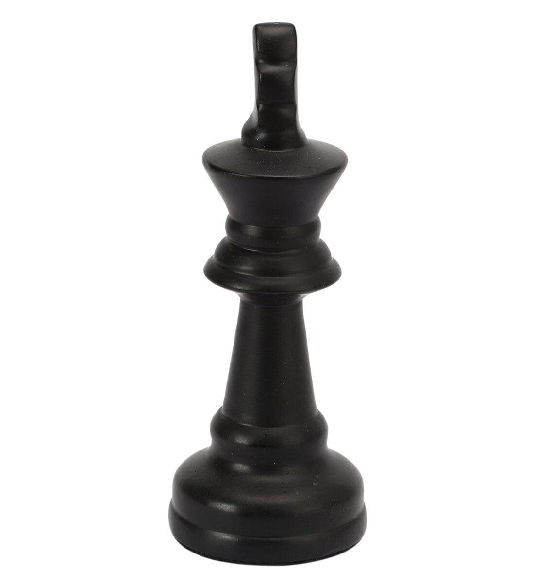 Chess King Black Showpiece - Ouch Cart 