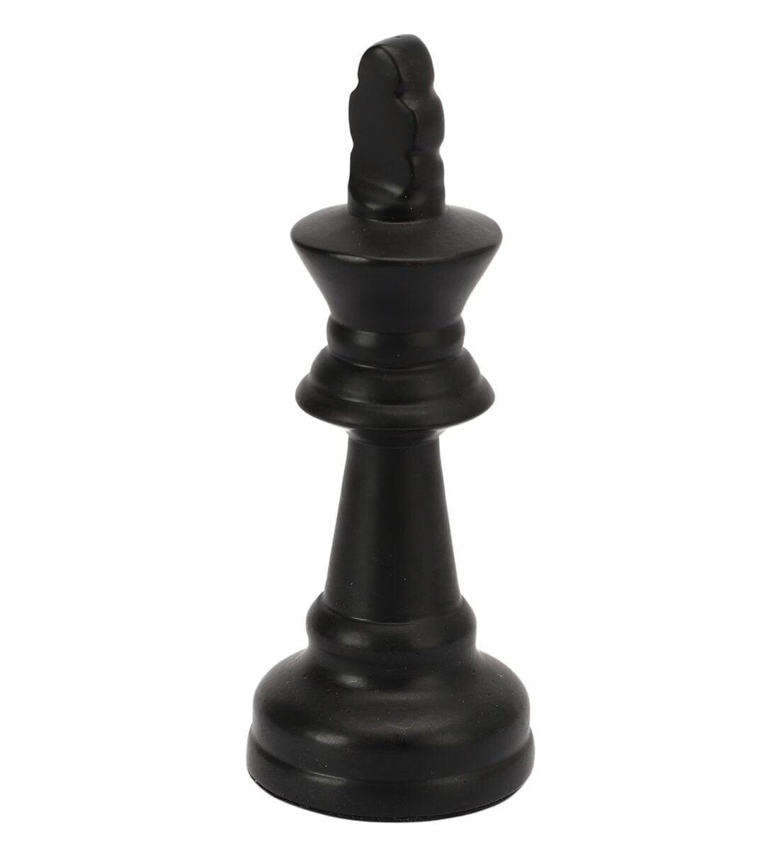 Chess King Black Showpiece - Ouch Cart 