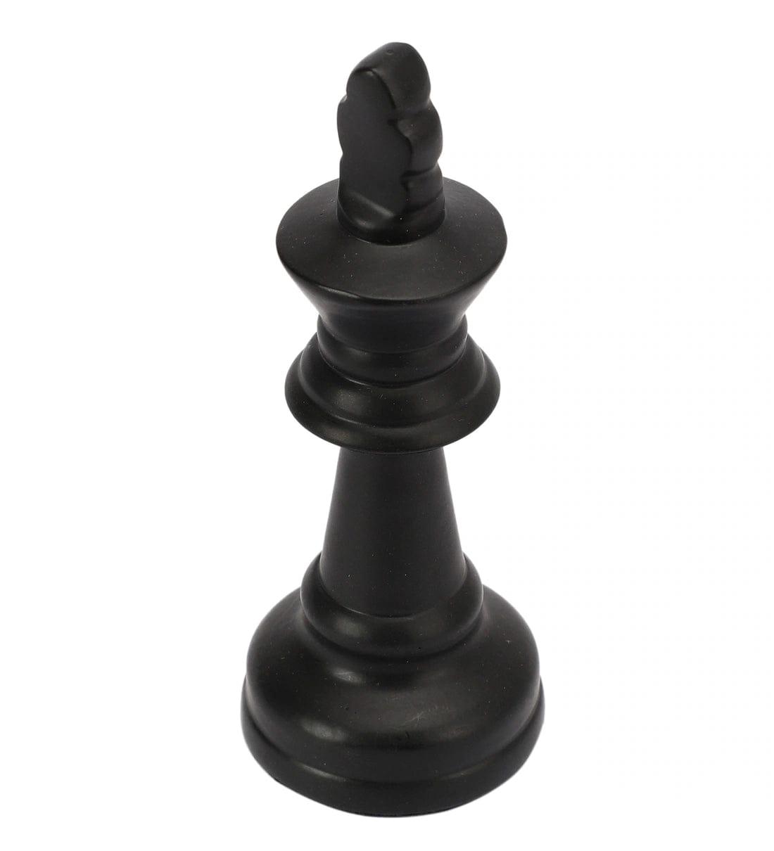 Chess King Black Showpiece - Ouch Cart 