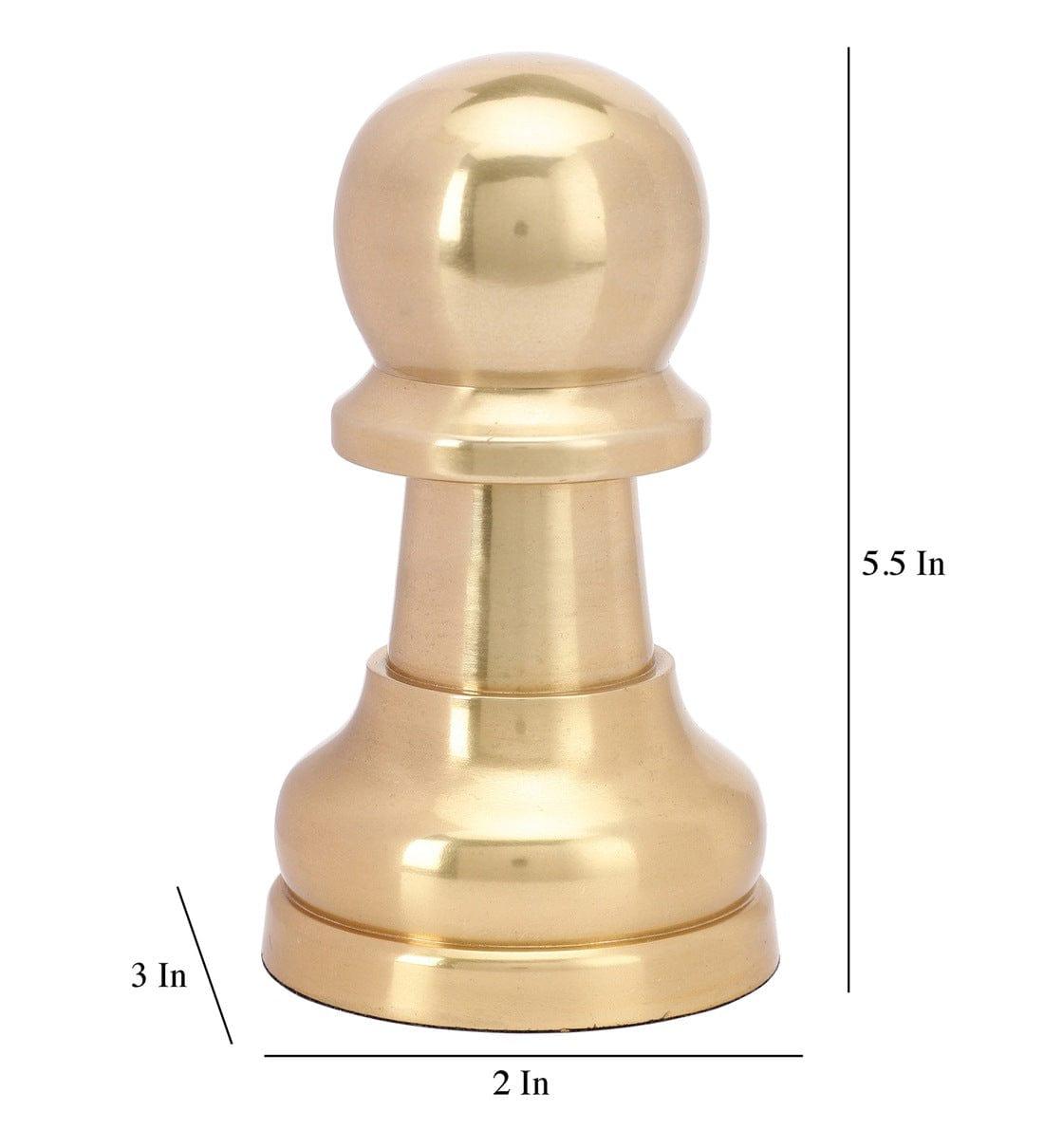 Chess Pawn Gold Showpiece,