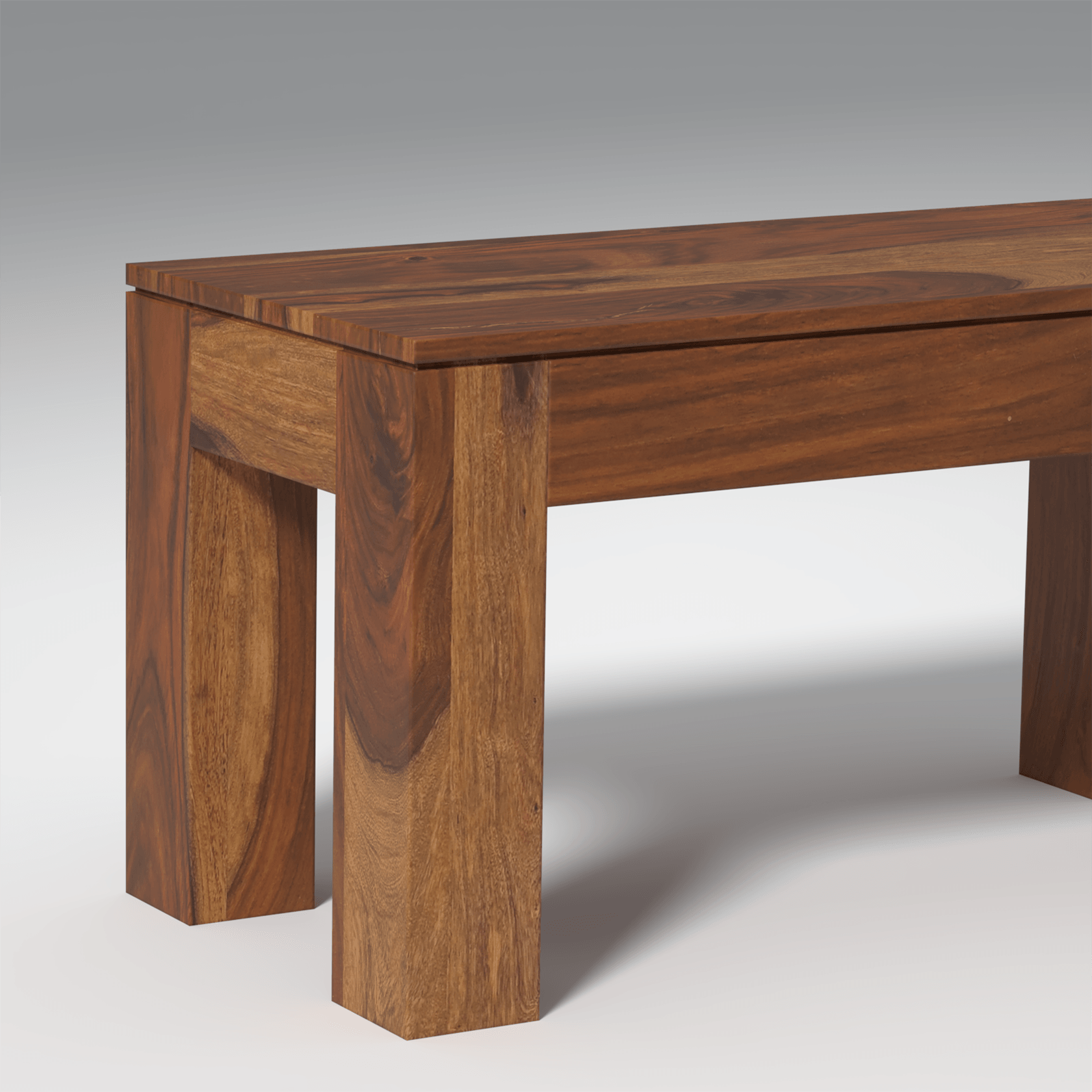 Mauro Sheesham Wood Dining Table Set In Light Honey Finish - Ouch Cart 