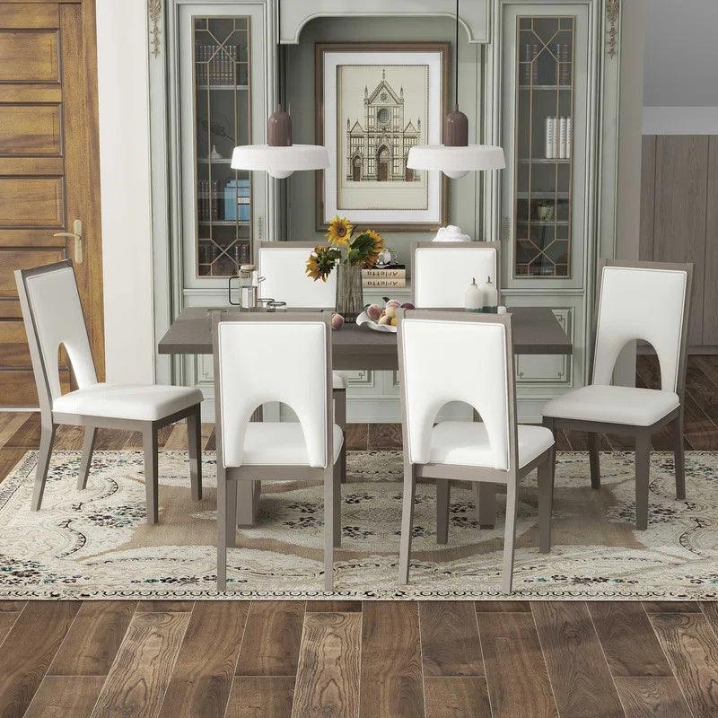 7 - Piece Trestle Dining Set - Ouch Cart 