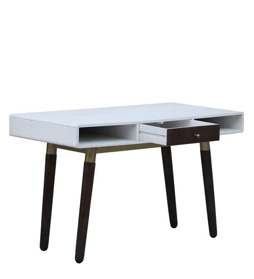 Daniela Study Table In Walnut & White Finish