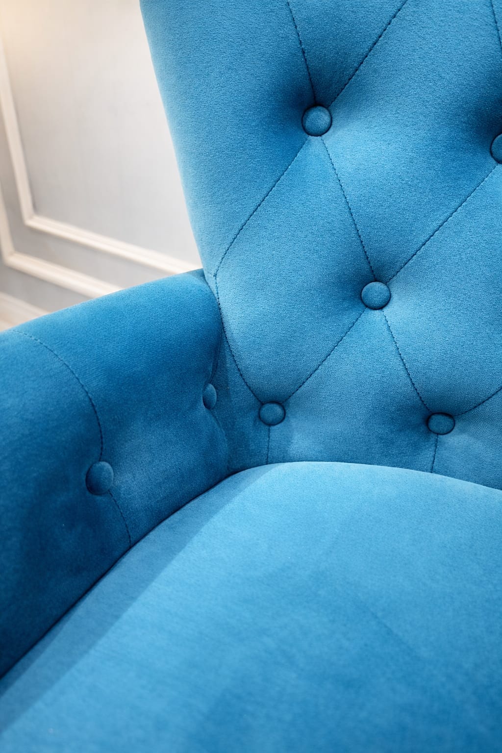 Wide Tufted Velvet Arm chair