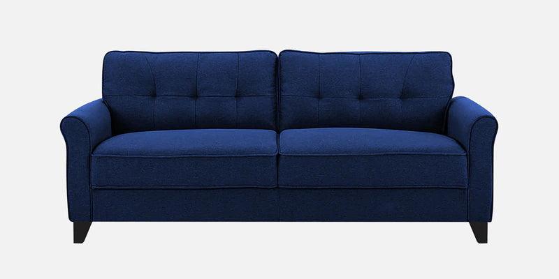 Fabric 3 Seater Sofa In Cool Cobalt Colour - Ouch Cart 