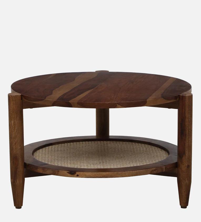 Sheesham Wood Coffee Table In Provincial Teak Finish - Ouch Cart 