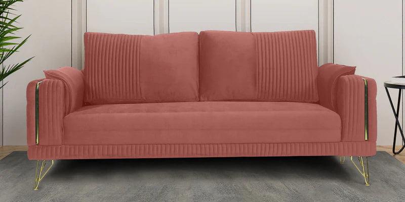 Velvet 3 Seater Sofa in Teal Blue Colour - Ouch Cart 