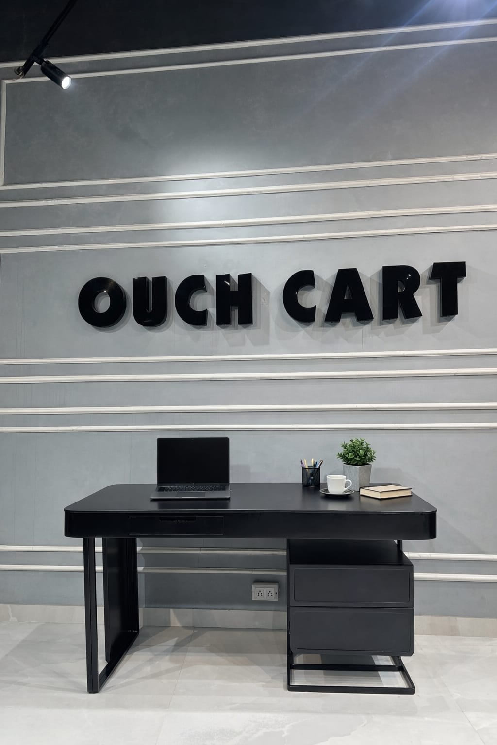 Modern Office Study Table with Storage Drawers | Minimalist Work Desk for Home & Office