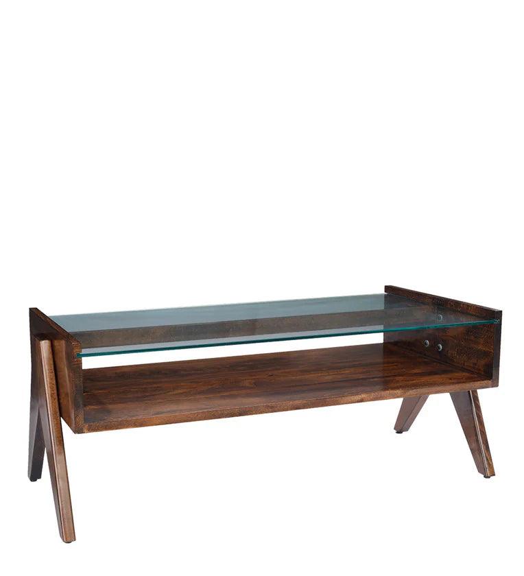 Coffee Table in Brown Colour - Ouch Cart 