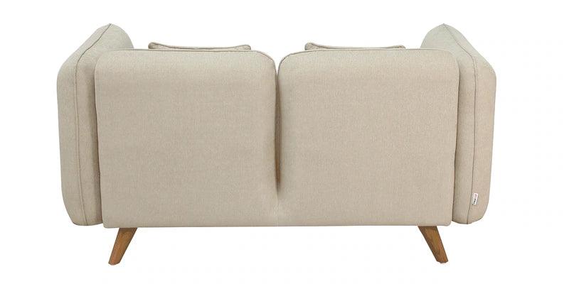 Fabric 2 Seater Sofa In Beige Colour - Ouch Cart 