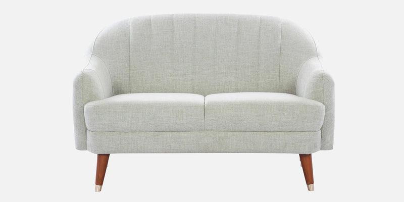 Velvet Fabric 2 Seater Sofa in Ivory Colour - Ouch Cart 