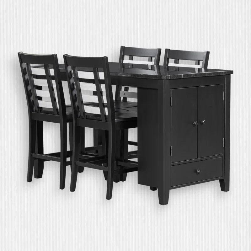 5 - Piece Trestle Dining Set - Ouch Cart 