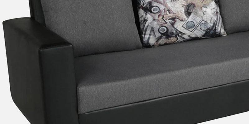 Sectional Sofa in Grey & Black Colour with Coffee Table - Ouch Cart 