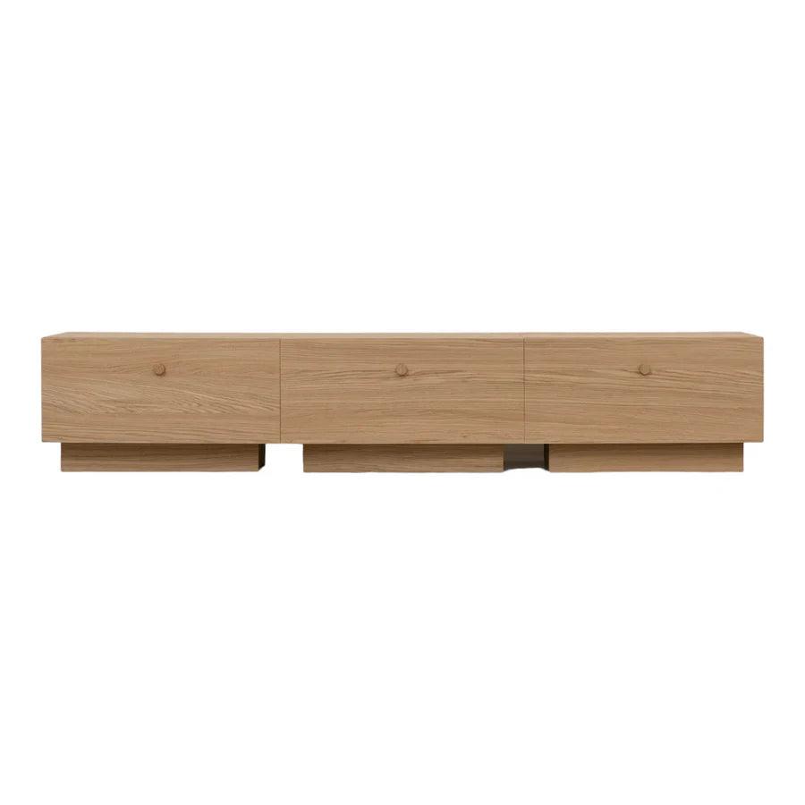 HAINA OAK WOOD TV UNIT - Ouch Cart 