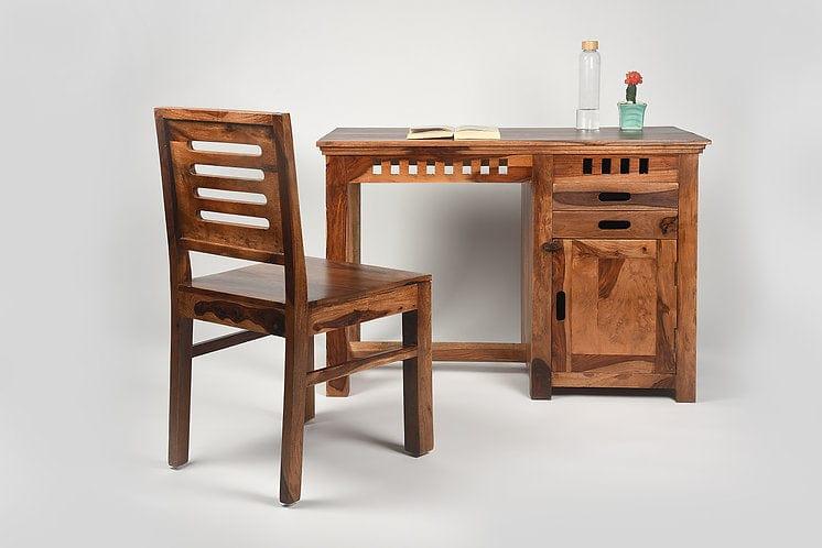 Anusuya Study Table With Pull Out Drawers - Ouch Cart 