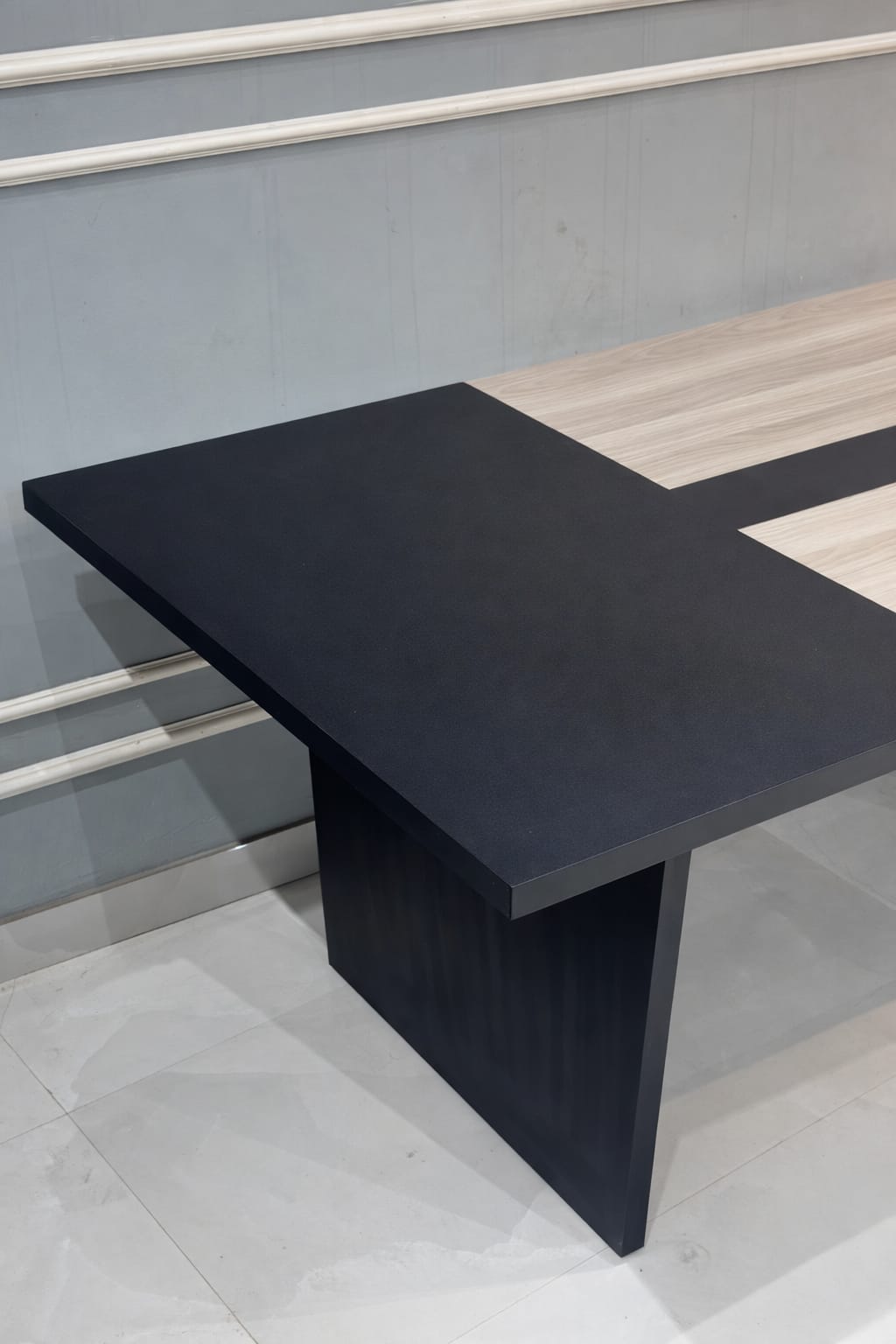 Modern Two-Tone Conference Table | Premium Executive Meeting Table for Office & Boardroom