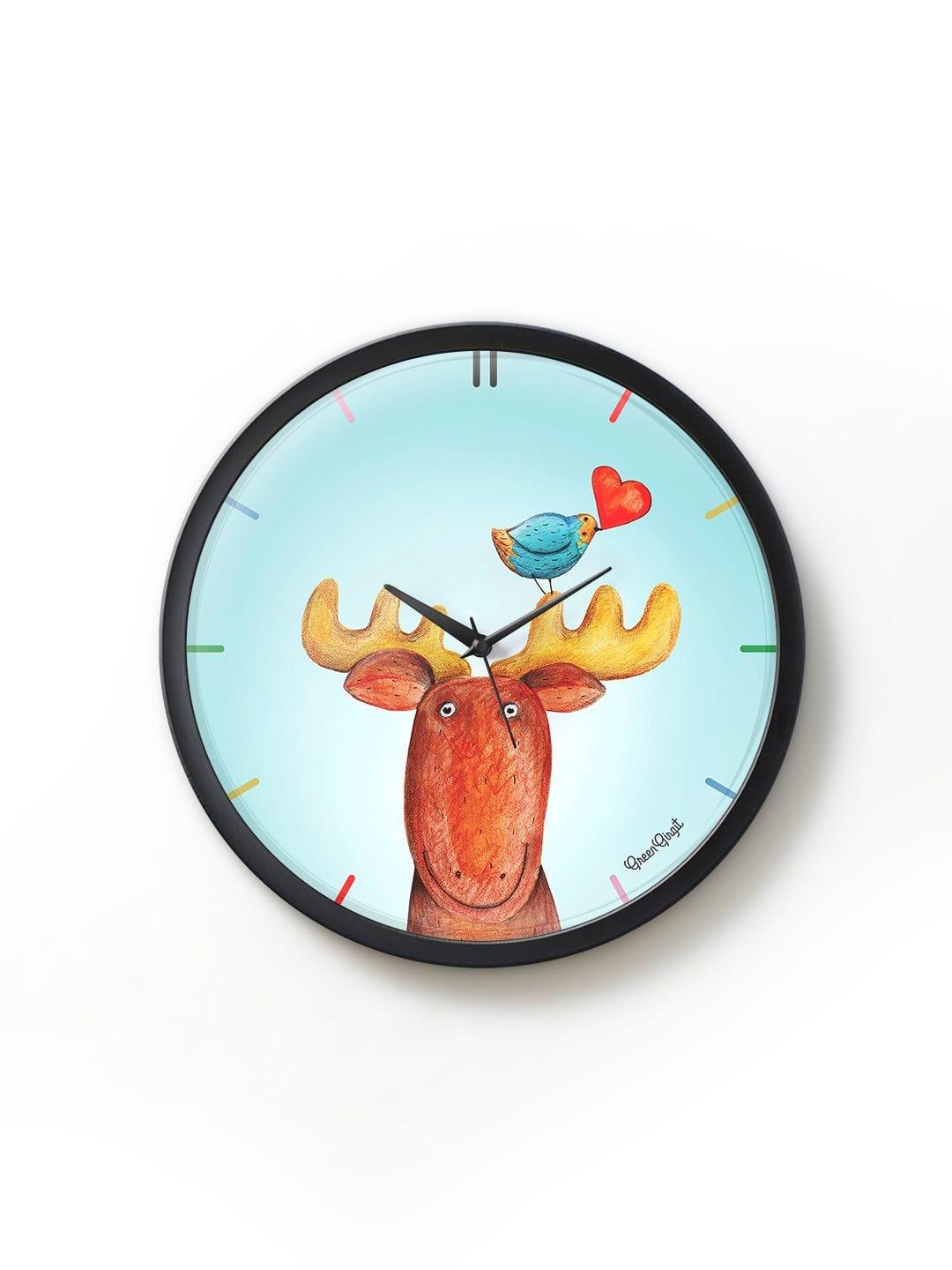 Arty reindeer Multicolor Wall Clock - Ouch Cart 