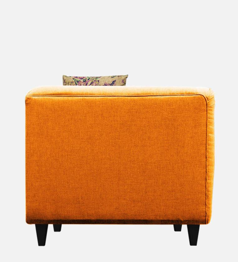 Fabric 1 Seater Sofa in Vivid Orange Colour - Ouch Cart 