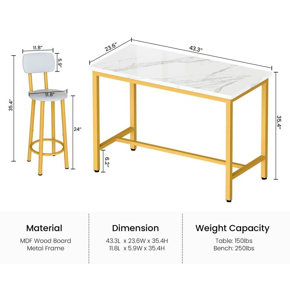 5 - Piece Dining Set - Ouch Cart 