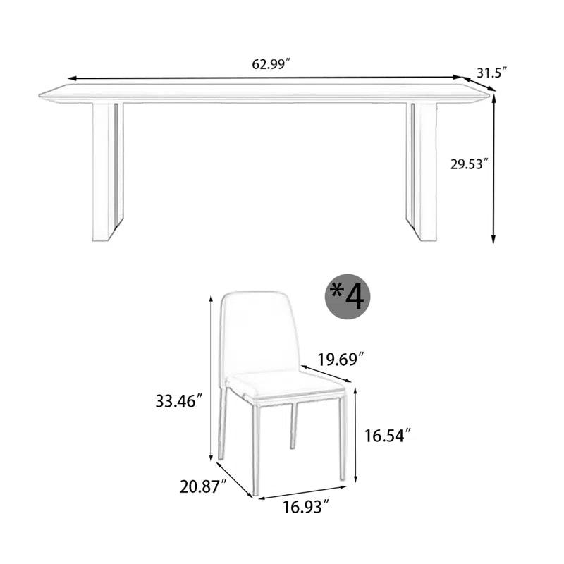 Pedestal Dining Set - Ouch Cart 