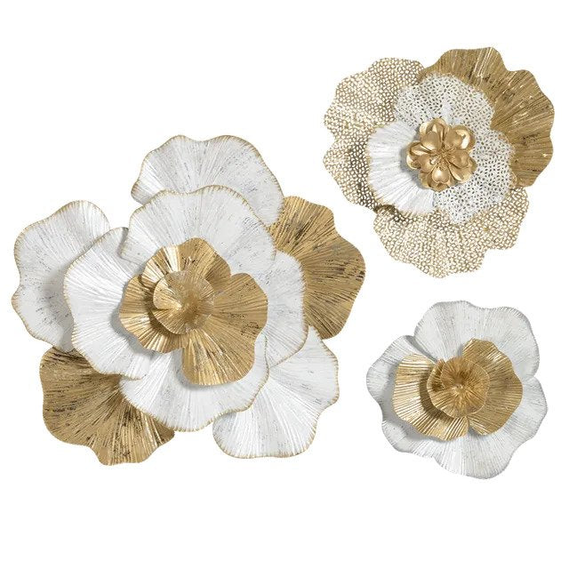 5 FLOWER WALL ART