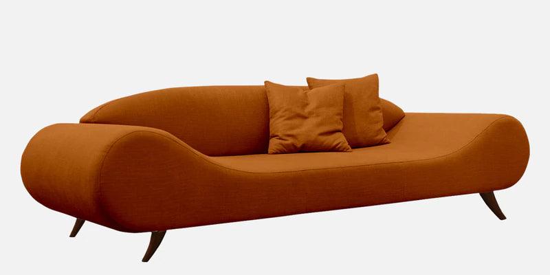 Fabric 3 Seater Sofa in Orange Colour - Ouch Cart 