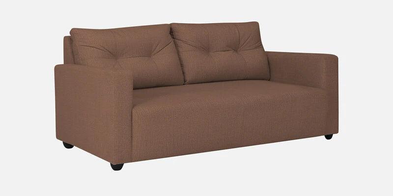 Fabric 3 Seater Sofa In Husk Brown Colour - Ouch Cart 