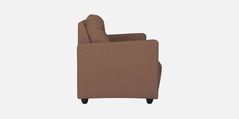 Fabric 3 Seater Sofa In Husk Brown Colour - Ouch Cart 