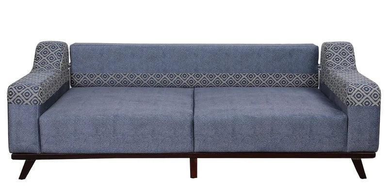 Fabric 3 Seater Sofa In Blue Colour - Ouch Cart 