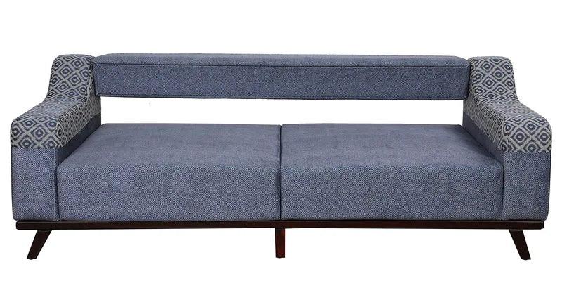 Fabric 3 Seater Sofa In Blue Colour - Ouch Cart 