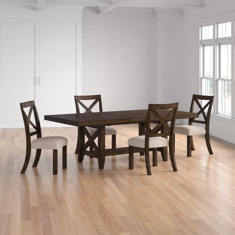 5 - Piece Trestle Dining Set - Ouch Cart 