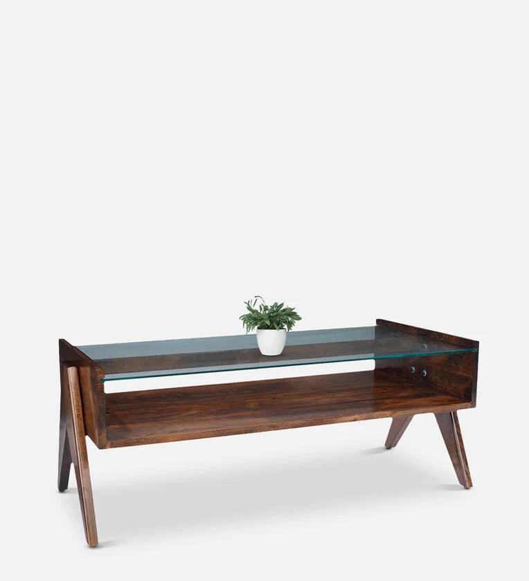 Coffee Table in Brown Colour - Ouch Cart 