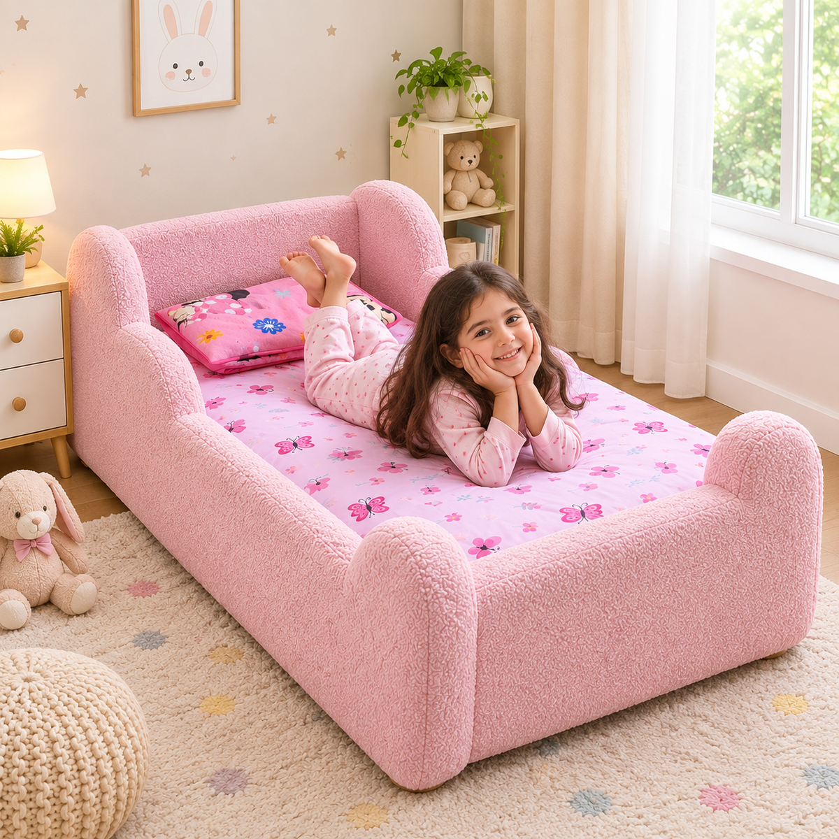 Premium Pink Kids Bed - Ouch Cart