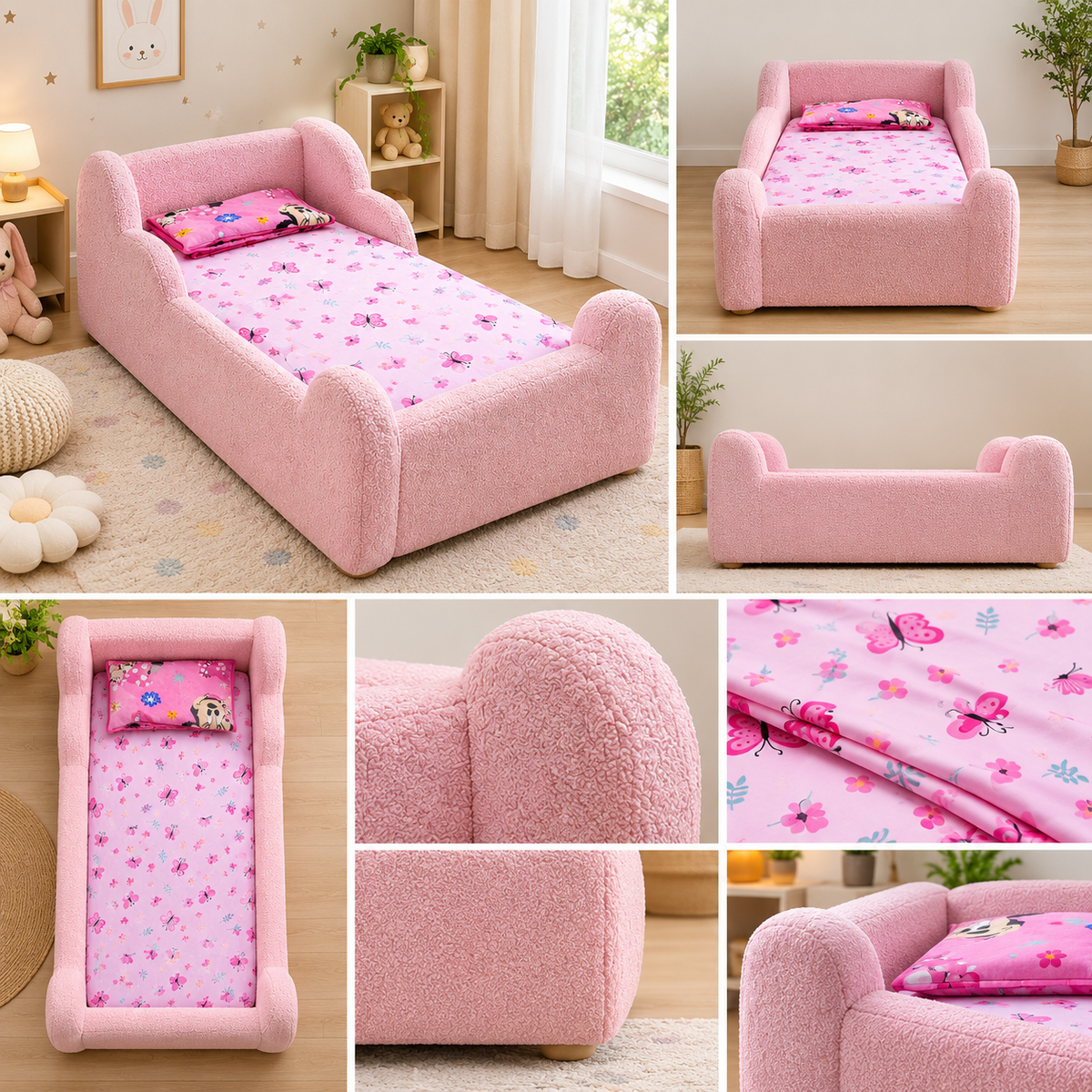 Premium Pink Kids Bed - Ouch Cart