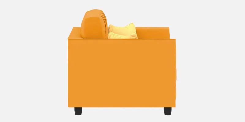 Velvet 2 Seater Sofa In Saffron Yellow Colour - Ouch Cart 