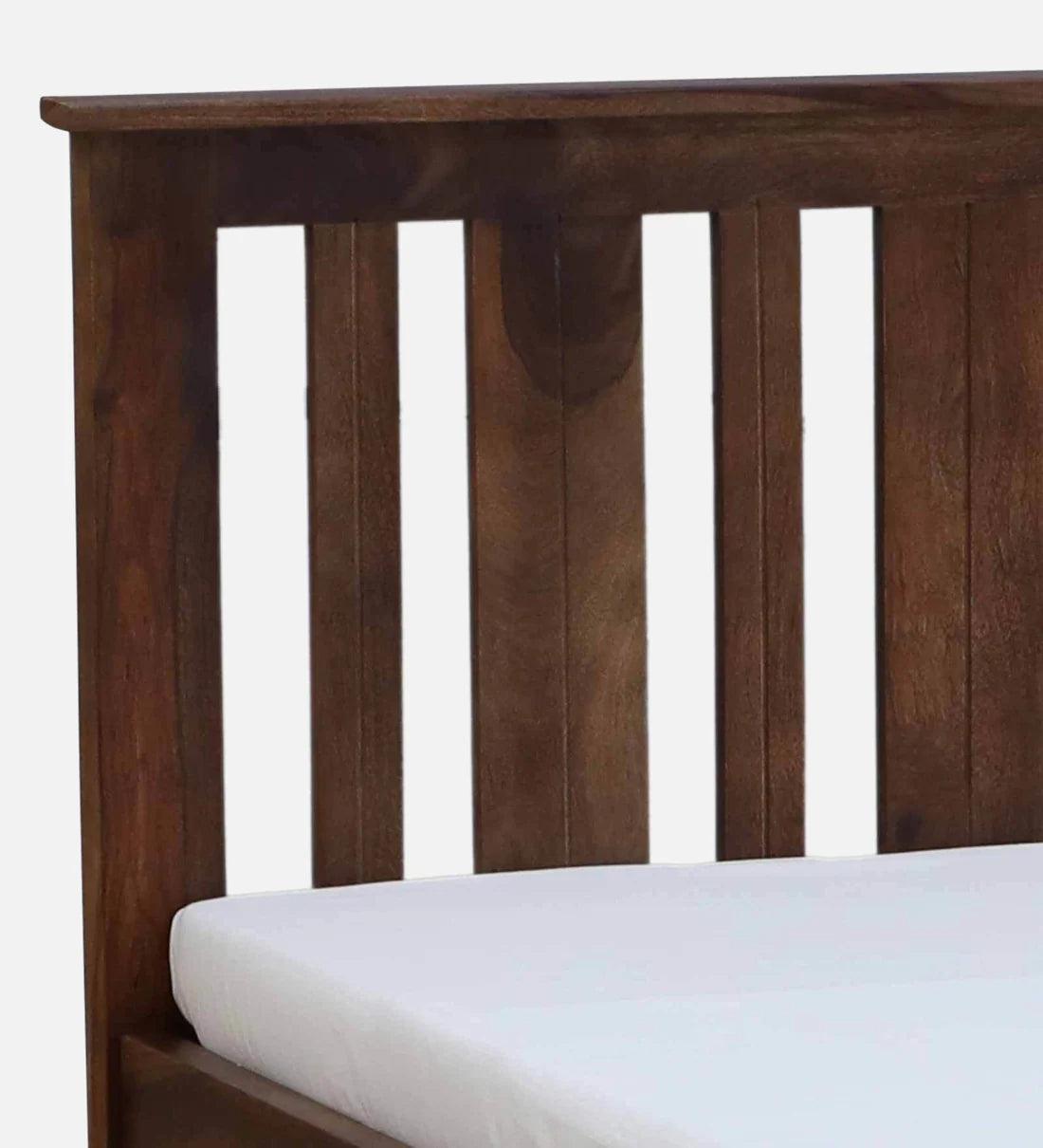 Sheesham Wood King Size Bed In Provincial Teak Finish - Ouch Cart 