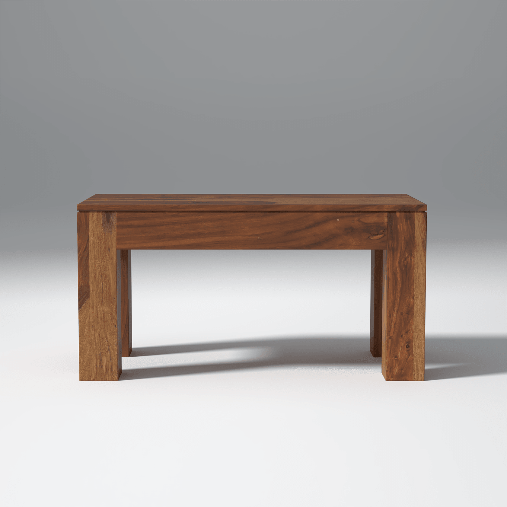 Mauro Sheesham Wood Dining Table Set In Light Honey Finish - Ouch Cart 