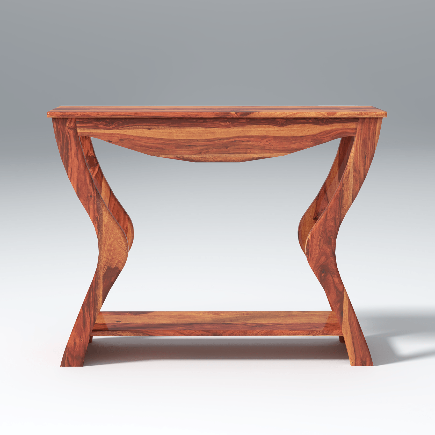 Dolce Sheesham Wood Console In Light Reddish Honey color - Ouch Cart 