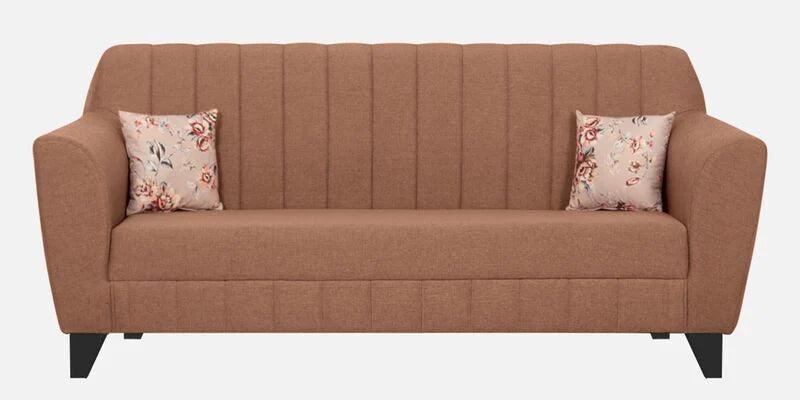 Fabric 3 Seater Sofa In Brown Colour - Ouch Cart 