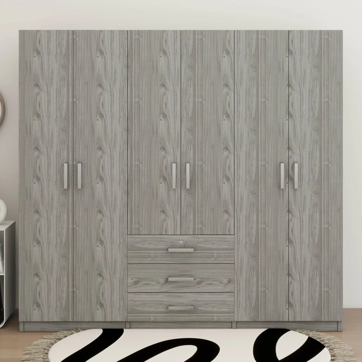 Eford 6-Doors Armoire with 3 Drawers