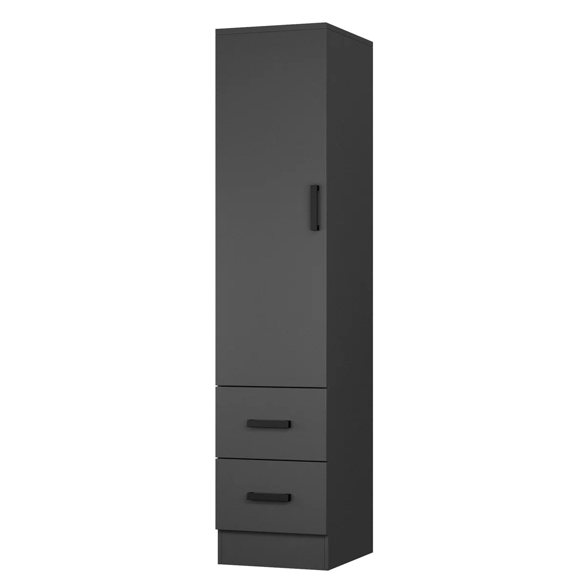 Wardrobe Armoire Closet With 2 Drawers And Door That Can Open From Either The Left Or Right.