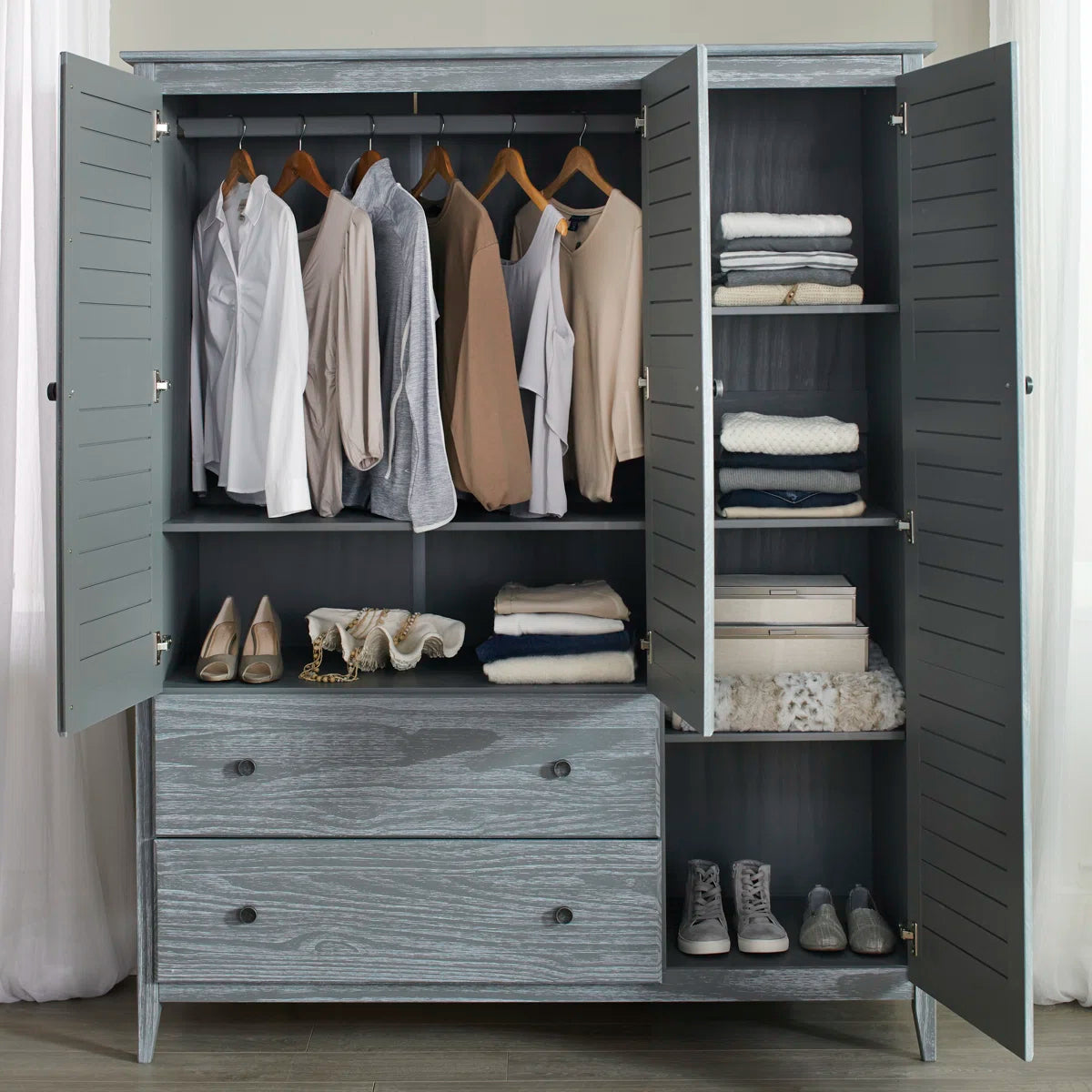 Greenport Solid Wood Armoire