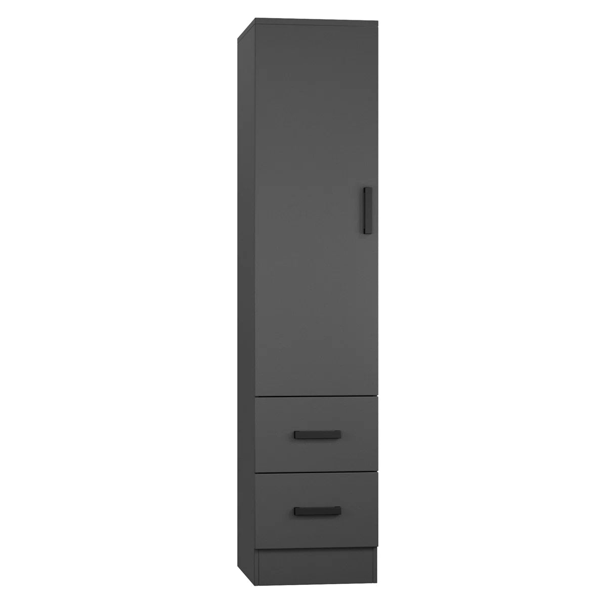 Wardrobe Armoire Closet With 2 Drawers And Door That Can Open From Either The Left Or Right.