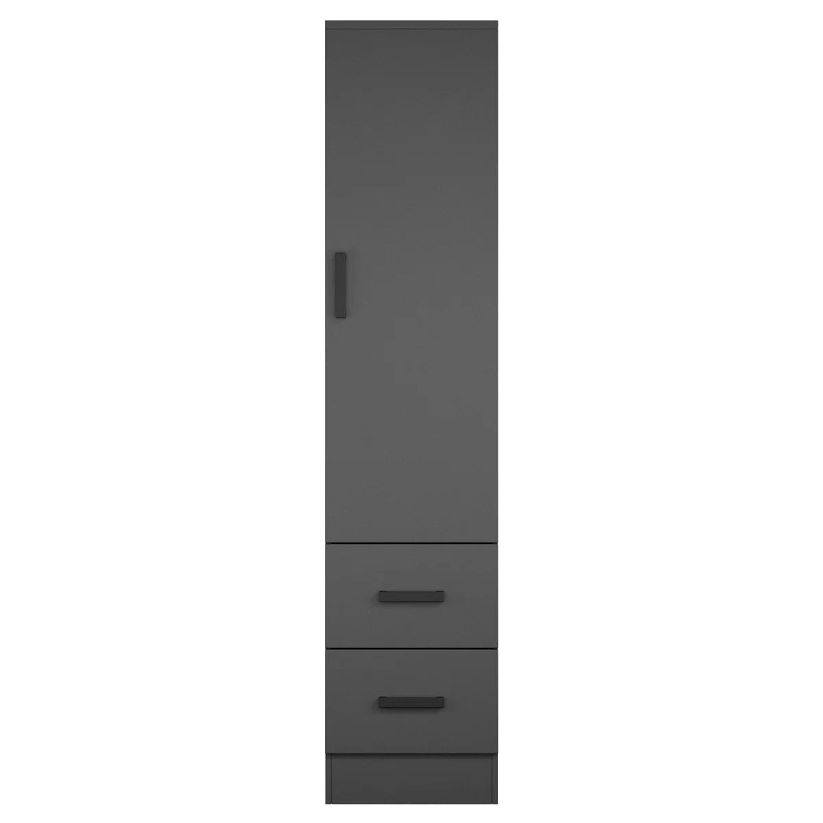 Wardrobe Armoire Closet With 2 Drawers And Door That Can Open From Either The Left Or Right.