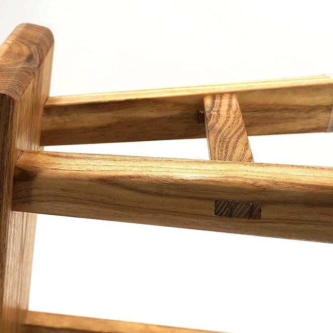 Solid Wood Stool Milking Stool 10" Height Wooden Step Stool Simple Wooden Viking Stool (12" Long 6" Wide) - Ouch Cart 